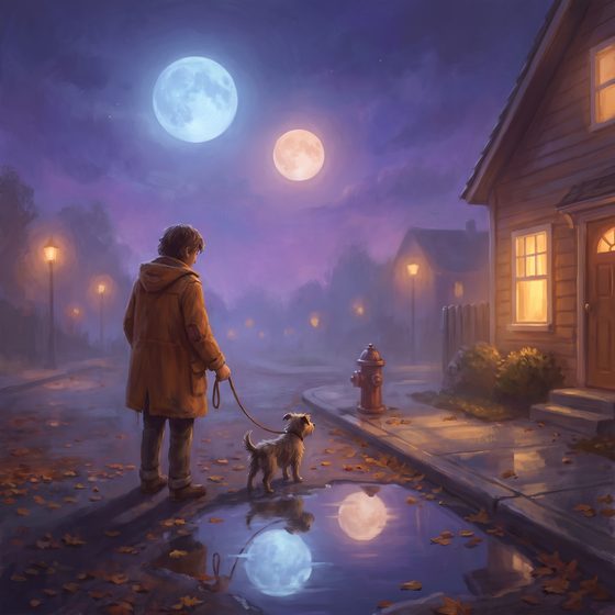 Evening Walk, Two Moons
