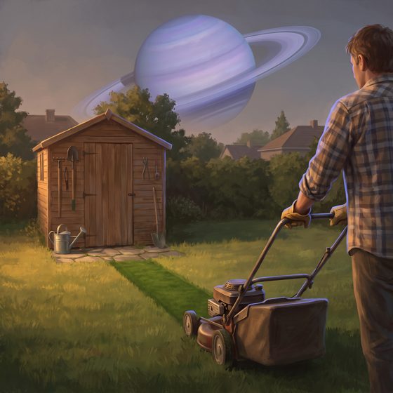 Mowing Day, Ringed Sky