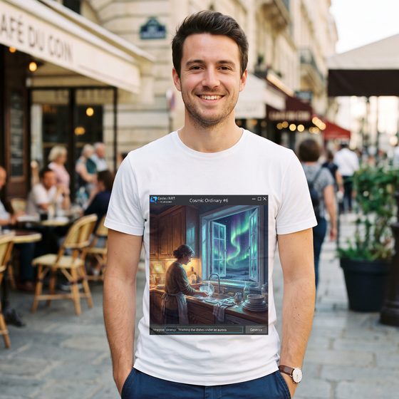Washing Up, Northern Lights T-shirt